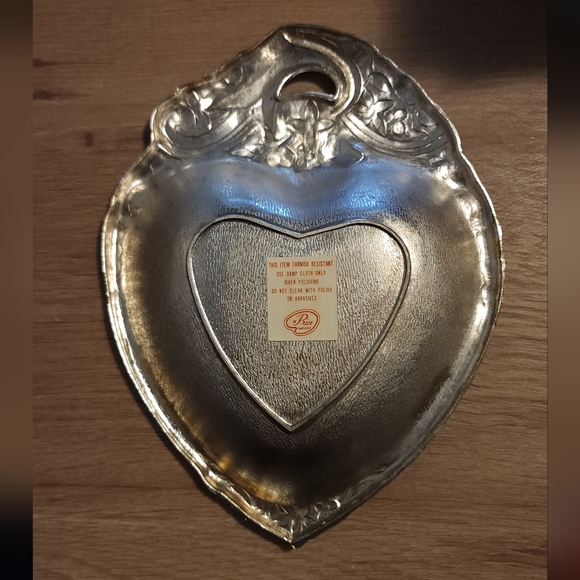 A Price import floral Heart Shape Trinket Dish - Picture 2 of 3